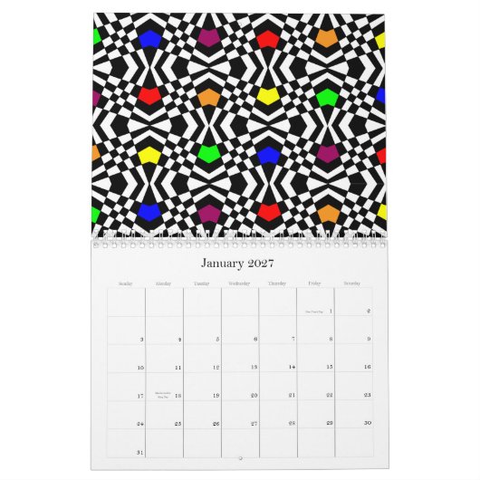 Calandar 2013年-デザイン カレンダー (1月 2027)
