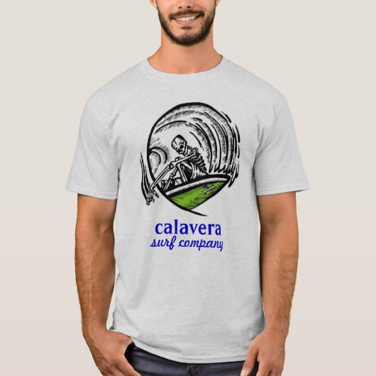 calaveraの波の会社-デザイン2 tシャツ (正面)