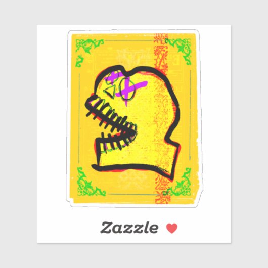 Calaveraスカルの日の死んだNFTアート シール (シート)