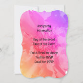 Calavera Amigas Dia De Los Muertos 招待状 (裏面)