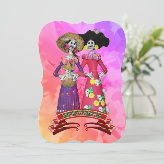Calavera Amigas Dia De Los Muertos 招待状 (スタンド正面)
