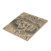 Calavera Catrina (Dapper Skeleton) (エレガントスカル) タイル (側面)