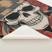 Calavera Floral シェルパブランケット (3/4)