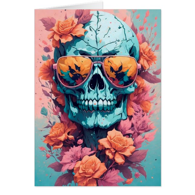 Calavera Floral Colorida (正面)