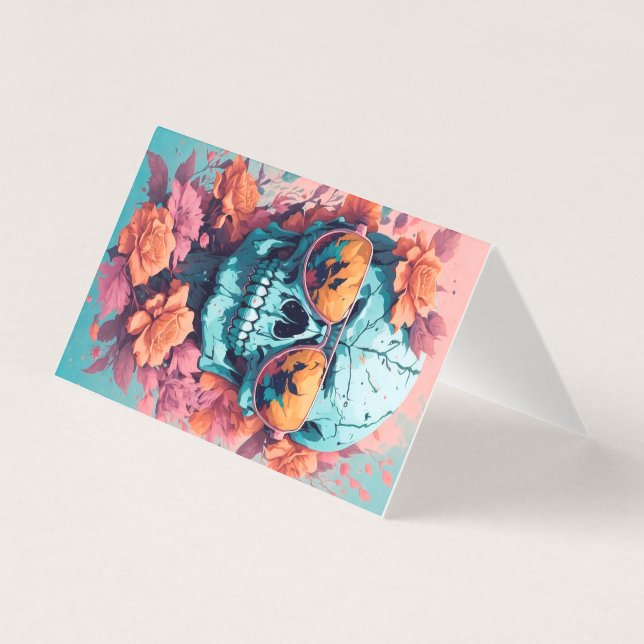 Calavera Floral Colorida (正面)