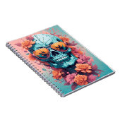 Calavera Floral Colorida ノートブック (右側)