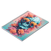 Calavera Floral Colorida ノートブック (左側)