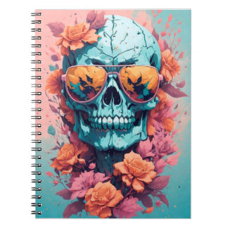 Calavera Floral Colorida ノートブック