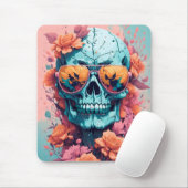 Calavera Floral Colorida マウスパッド (マウス)