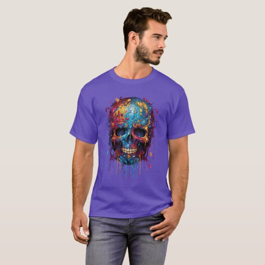 calavera multicolor tシャツ (正面フル)