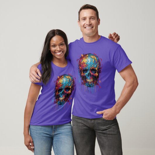 calavera multicolor tシャツ (ユニセックス)