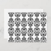 Calavera sugar skull candy_floral mexican calavera ポストカード (正面/裏面)