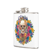 Calavera y flores Petaca de vinilo フラスク (左)
