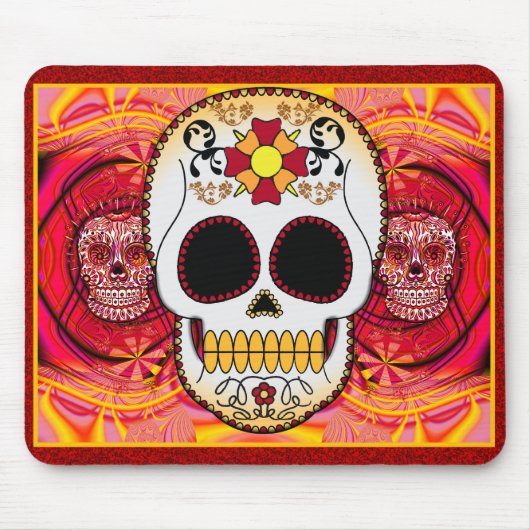 Calaverasの赤いマウスパッド マウスパッド (正面)