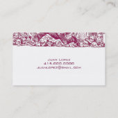 Calaverasまたはスカルプロファイルカード 名刺 (裏面)