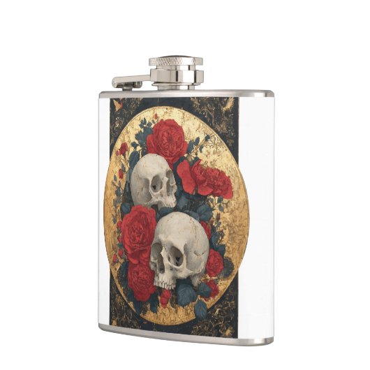 Calaveras, oro y rosas フラスク (左)