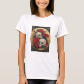 Calaveras, oro y rosas tシャツ (正面)
