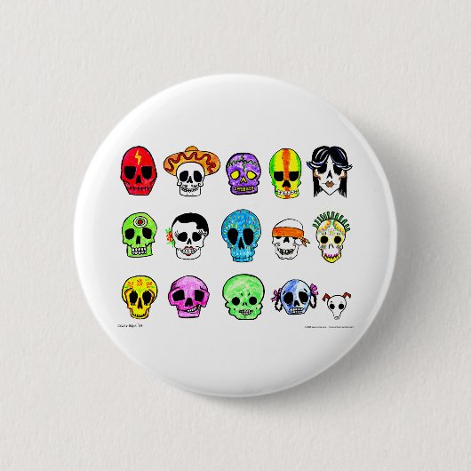 Calaveritas 缶バッジ (正面)