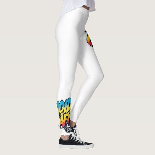 Calça Legging branca ENNOID GRÁFITT  レギンス (右)