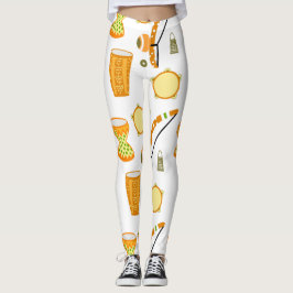 Calça legging com desenho de Capoeira レギンス
