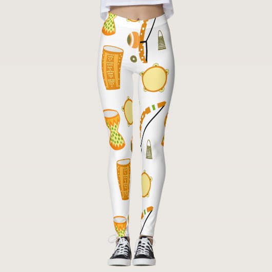 Calça legging com desenho de Capoeira レギンス (正面)