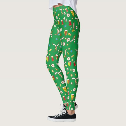Calça legging com desenho de Capoeira レギンス (左)