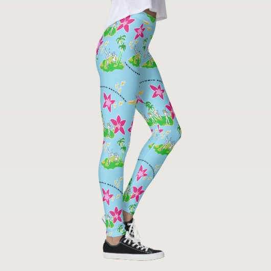 Calça legging com desenho de Capoeira レギンス (右)