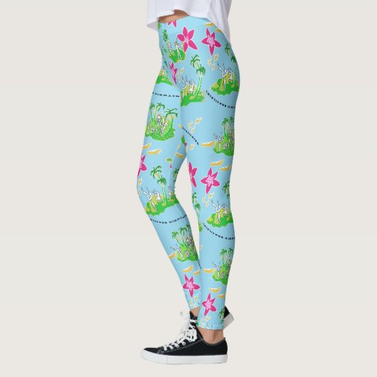 Calça legging com desenho de Capoeira レギンス (左)