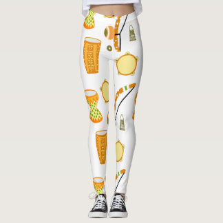Calça legging com desenho de Capoeira レギンス