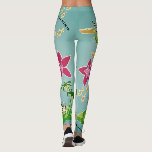 Calça legging com desenho de Capoeira レギンス (裏面)