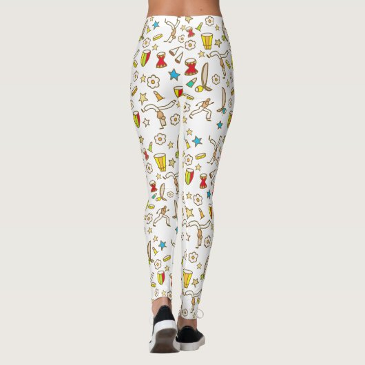Calça legging com desenho de Capoeira レギンス (裏面)