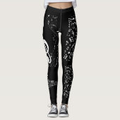 Calça legging notas musicais レギンス (正面)