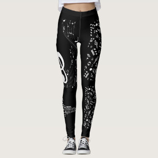 Calça legging notas musicais レギンス