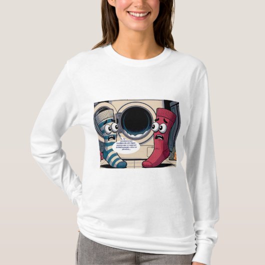 calcetines asustados tシャツ (正面)