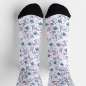 Calcetines de estampado integral de parís  ソックス (上部)