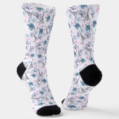 Calcetines de estampado integral de parís ソックス (傾斜あり)