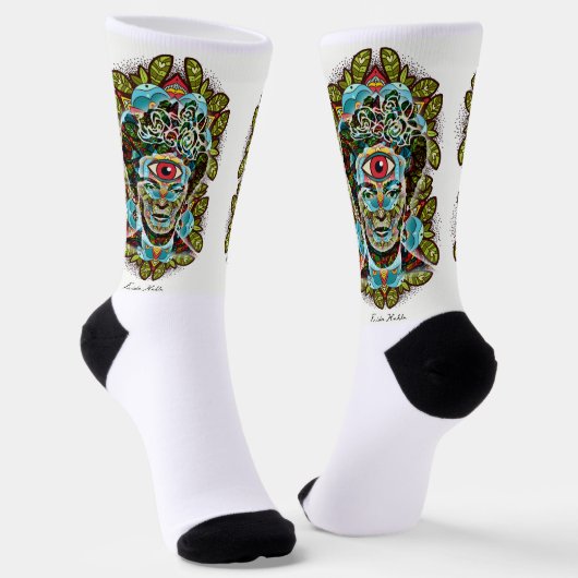Calcetines Frida Kahlo Ojo ソックス (傾斜あり)