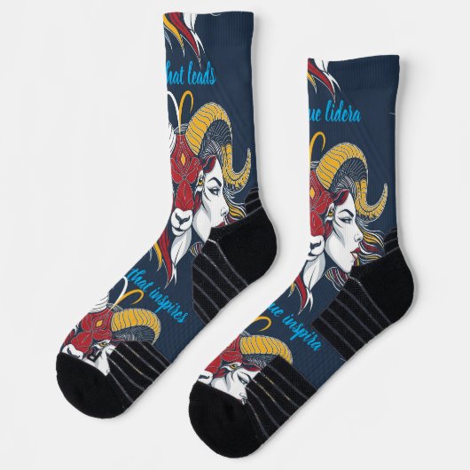 Calcetines Lady Aries Mujer - Socks Zodíaco  ソックス (左)