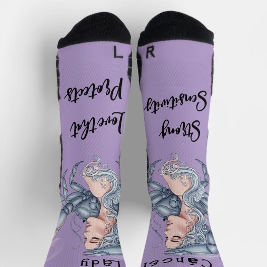 Calcetines Lady Cáncer – Estilo en cada paso ソックス (上部)