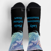 Calcetines Lady Piscis – Detalle creativo ソックス (上部)