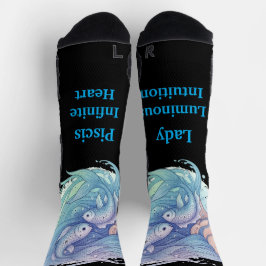 Calcetines Lady Piscis – Detalle creativo ソックス