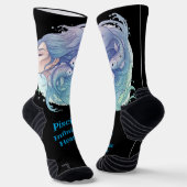 Calcetines Lady Piscis – Detalle creativo ソックス (傾斜あり)