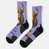 Calcetines Lady Tauro – Detalle único y zodiacal ソックス (左)