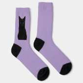 Calcetines sostenibles gato negro místico ソックス (右)