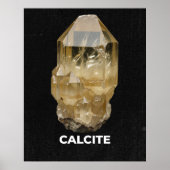 Calcite Crystal Gemstone ポスター (正面)