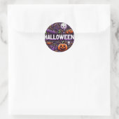 Calcomanía Halloween   ラウンドシール (バッグ)