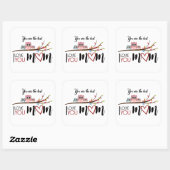 Calcomanía "Happy MOTHER'S DAY" the best mom ever スクエアシール (シート)