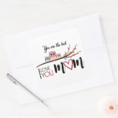 Calcomanía "Happy MOTHER'S DAY" the best mom ever スクエアシール (封筒)