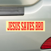 Calcomanía Para Auto Jesus saves brother Jesus Chr バンパーステッカー (車上)