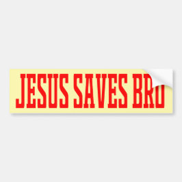 Calcomanía Para Auto Jesus saves brother Jesus Chr バンパーステッカー